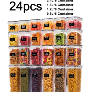 24pcs Airtight Food Storage