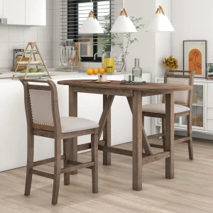 Brown Wood  Dining Table