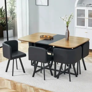 Dining Black Wood Grain